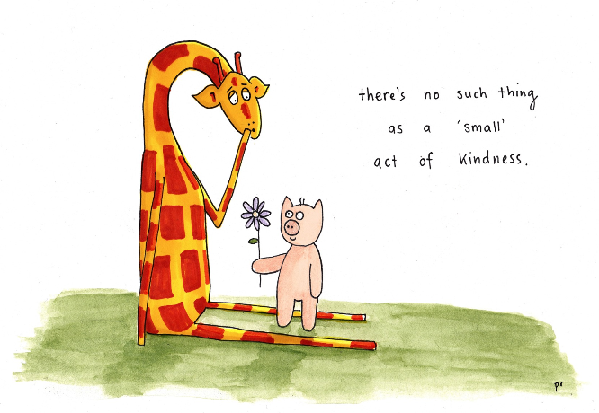 November 17, 2014 – Small acts of kindness | Motivating Giraffe